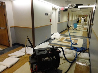 FloodSax alternative sandbags saved this hospital a fortune in damage when a broken pipe started to flood it