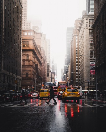 Another rainy day in New York. Photo by Luke Stackpoole on Unsplash.