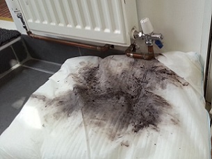 FloodSax prevented water from this faulty radiator damaging an expensive wooden floor