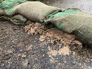 Sandbags quickly deteriorate and spill sand everywhere