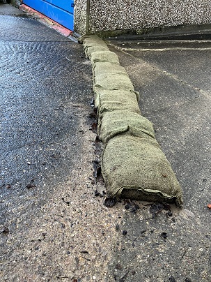 Old-style sandbags can quickly decay once they come into contact with water