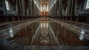 Flooding inside churches can cause catastrophis damage to ancient floors
