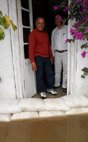 FloodSax kept filthy floodwater out of this man's home saving him the misery, trauma and expense of being flooded