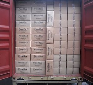 You can fit almost 30,000 FloodSax alternative sandbags into the back of an articulated lorry